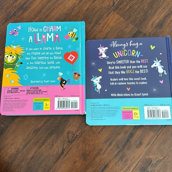 Unicorn and Llama interactive board books - Picture 2 of 4